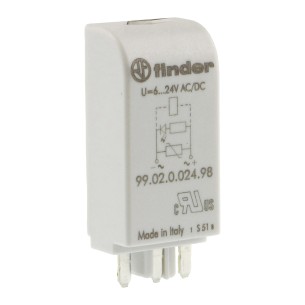 Finder 99.02.0.024.98 - signaling and protection module 24V AC/DC
