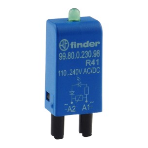 Finder 99.80.0.230.98 - moduł zabezpieczający 110/240V AC/DC