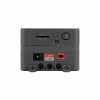 Side view - microSD card slot and DC power input