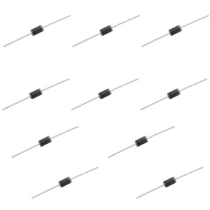 Rectifier diodes 1N5408-10pcs, THT, 1kV, 3A