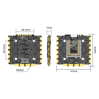 SEQURE E130 G2 4-in-1 130 A 4–12S AM32 ESC 30.5 × 30.5 mm