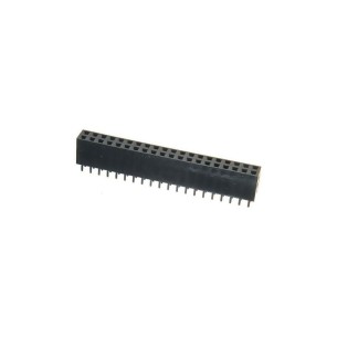 Contact strip 2.54mm straight 2x20, black
