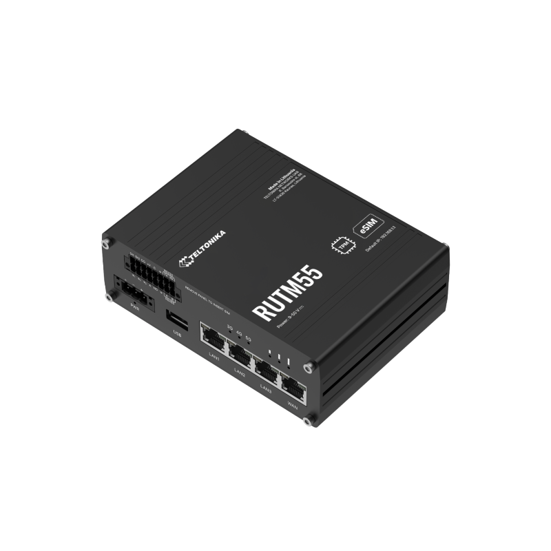 Wi-Fi маршрутизатор Teltonika RUTM55 5G з 5 портами RS232/RS485
