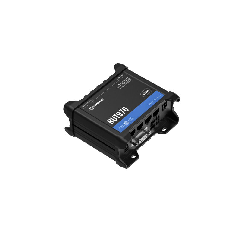 Teltonika RUT976 - Промисловий 5G RedCap SA маршрутизатор з двома SIM-картами, RS232, RS485, GNSS та WiFi 4