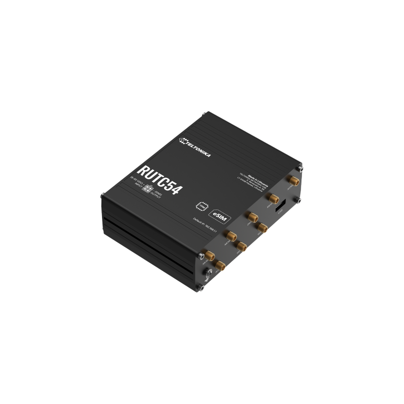 Teltonika RUTC54 - промисловий глобальний 5G Edge маршрутизатор з WiFi 6, eSIM, Docker та Gigabit Ethernet
