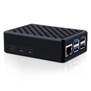 Black Aluminum Case for Raspberry Pi 5