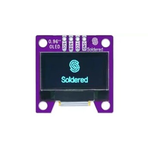 Soldered SSD1306 - wyświetlacz OLED 0,96" 128×64 I2C, niebieski