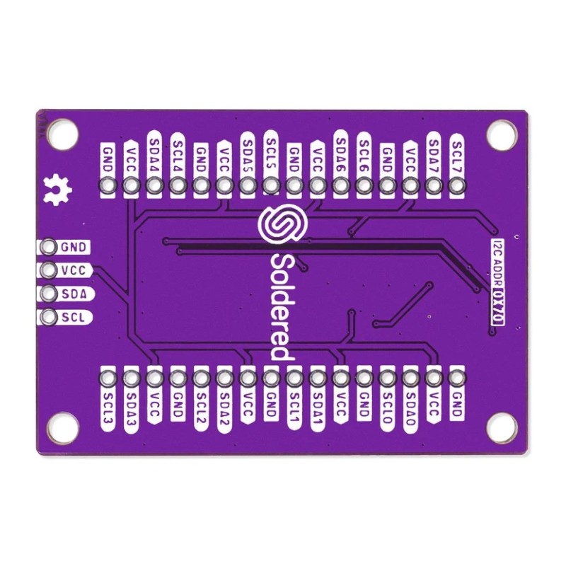 Мультиплексор I2C TCA9548A, 8 каналов, 1,65–5,5 В — припаянный.