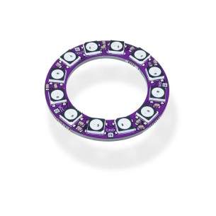 WS2812B RGB LED Ring 12 LEDs 5V 44mm - Soldered
