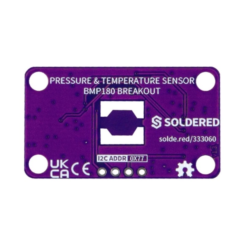 Датчик тиску та температури BMP180 I2C Qwiic - паяний