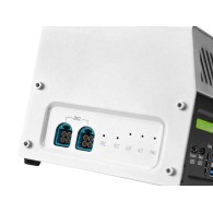Close-up of the connectors