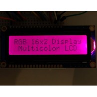 RGB backlight positive LCD 16x2 + extras - black on RGB