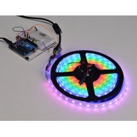 Taśma LED RGB NeoPixel wodoodporna biała 1m (60 LED/1m)