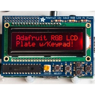 RGB Negative 16x2 LCD+Keypad - zestaw z wyświetlaczem dla Raspberry Pi