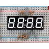 White 7-segment clock display - 0.56" digit height