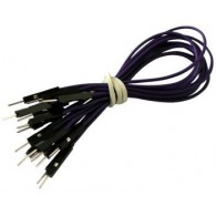 M-M purple blue 15 cm cables for contact plates - 10 pcs