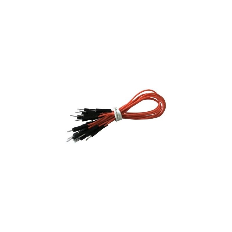 M-M orange cables, 15 cm, for contact plates - 10 pcs