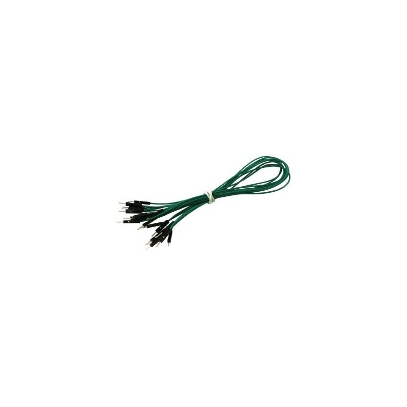 M-M green 30 cm wires for contact plates - 10 pcs
