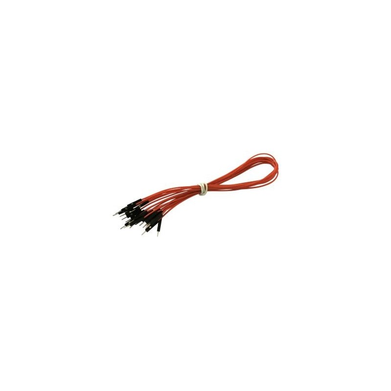 Orange M-M wires 30 cm for contact plates - 10 pcs