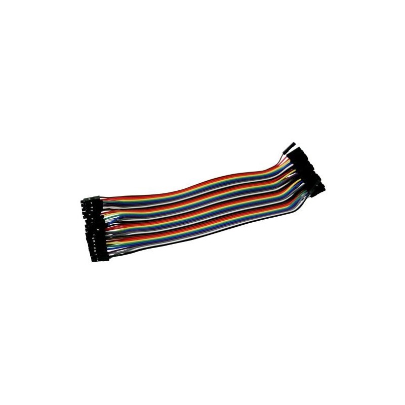 Connecting wires F-F, colored 17 cm - 40 pcs