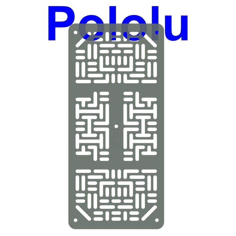 Pololu 1536 - Pololu RP5/Rover 5 Expansion Plate RRC07A (Narrow) Transparent Gray