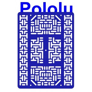 Pololu 1542 - Pololu RP5/Rover 5 Expansion Plate RRC07B (Wide) Solid Blue
