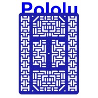 Pololu 1542 - Pololu RP5/Rover 5 Expansion Plate RRC07B (Wide) Solid Blue