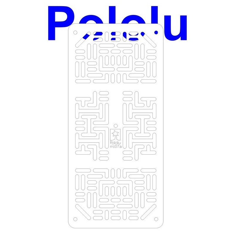 Pololu 1533 - Pololu RP5/Rover 5 Expansion Plate RRC07A (Narrow) Solid White