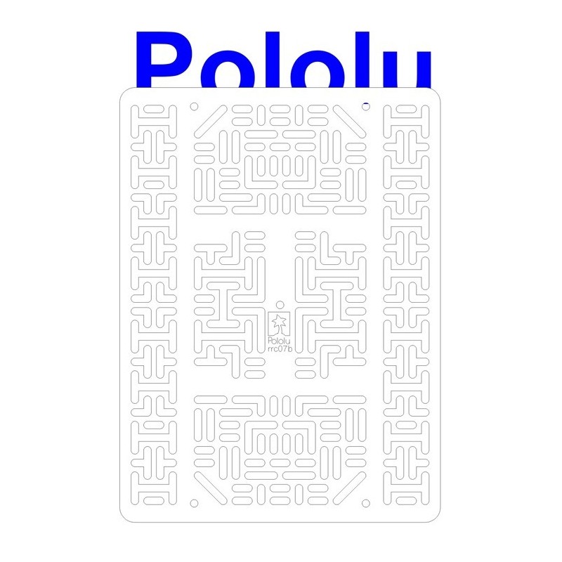 Pololu 1543 - Pololu RP5/Rover 5 Expansion Plate RRC07B (Wide) Solid White