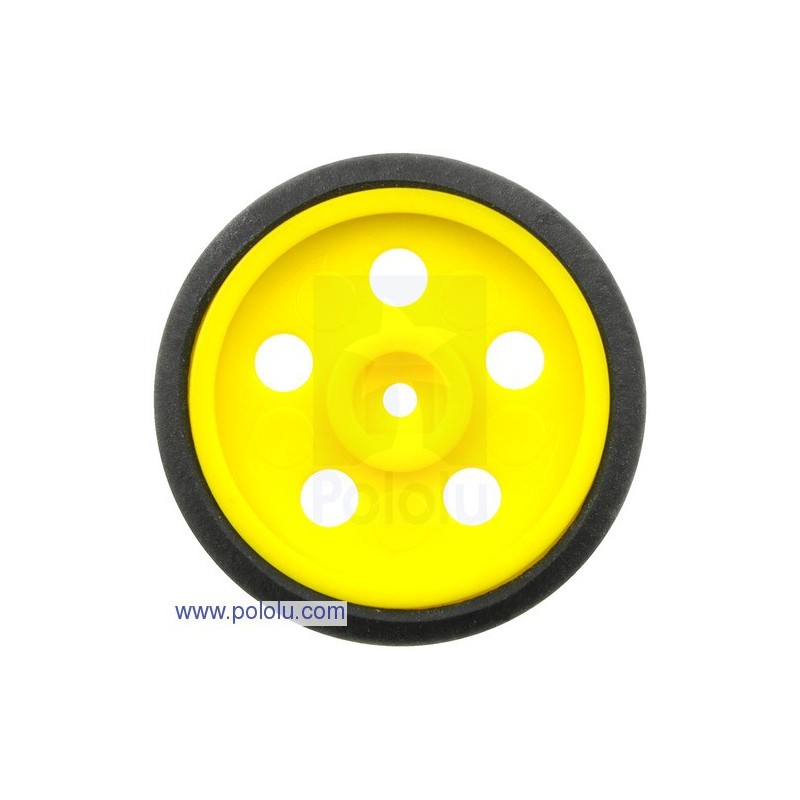 Pololu 688 - Solarbotics GM10 1 Wheel Yellow