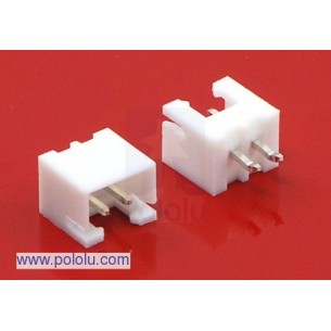 Polol 1167 - 2.5 mm JST XH-Style Shrouded Male Connector: 2-Pin, Straight
