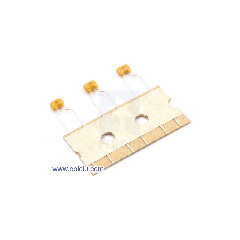Pololu 1166 - Ceramic Capacitor 3-Pack 0.1uF 100V
