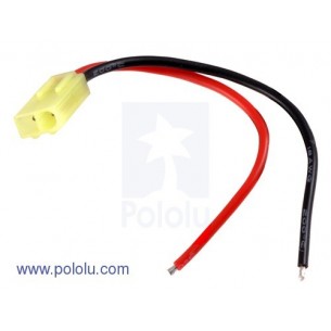 Pololu 2179 - Mini Tamiya Plug with 10cm Leads, Male