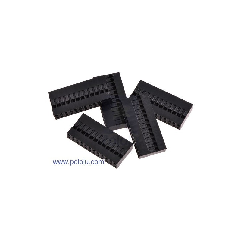 Pololu 1921 - 0.1 '(2.54mm) Crimp Connector Housing: 2x12-Pin 5-Pack