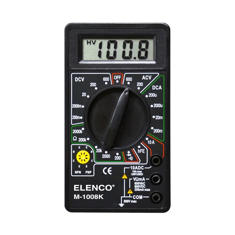 Multimetr uniwersalny Elenco M-1008K Kit (zestaw do samodzielnego montażu)