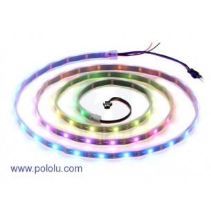 Pololu 2547 - Addressable RGB 60-LED Strip, 5V, 2m (WS2812B)