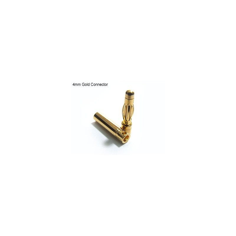 Konektory zasilania Gold 4 mm, 10 par (20 szt.)