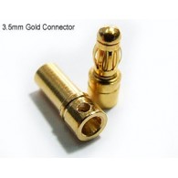 PolyMax power connectors 3.5 mm Gold, 10 pairs (20 pcs)