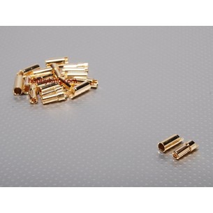 Connectors Polymax 5.5 mm Gold, 10 pairs (20 pcs)