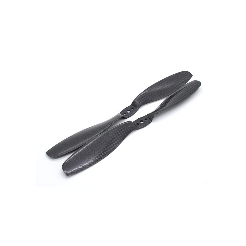 Carbon Fiber Propellers CW and CCW Rotation with Dual Mountings (1 pair)