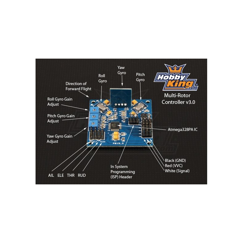 Плата керування HobbyKing Multi-Rotor V3.0 (Atmega328PA)