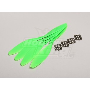 Slow Fly Electric Prop 11x4.7R SF (4 pc - Green Right Hand Rotation)