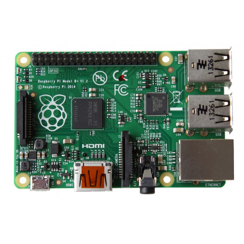 Raspberry Pi 1 model B + - computer with BCM2835 and 512 MB RAM
