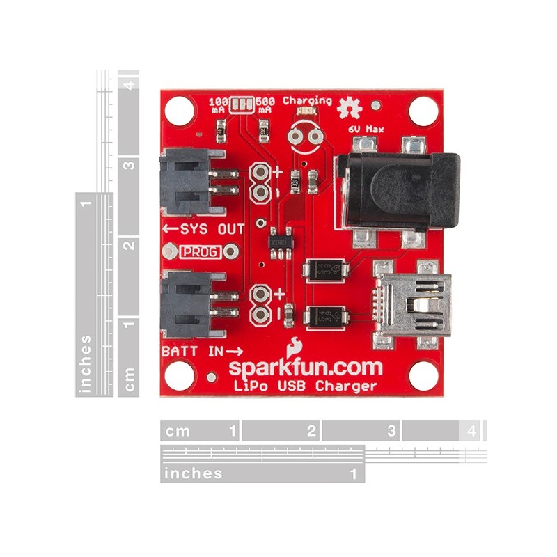 Зарядний пристрій USB для одноелементних LiPol і LiIon