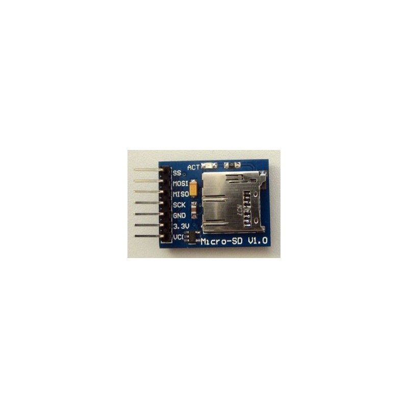 7 PINS MICRO SD MODULE - microSD card reader module with pin connector