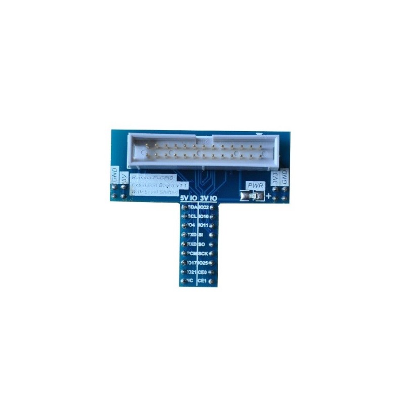 Moduł dołączający linie GPIO do płytki stykowej + konwerter poziomów logicznych