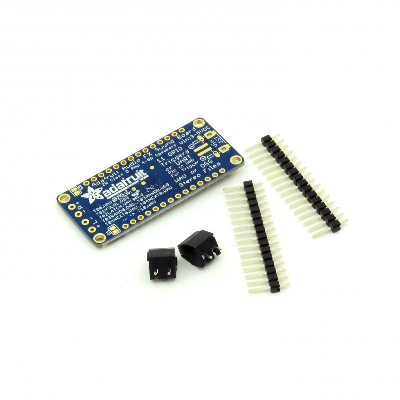 Звукова плата Adafruit Audio FX + підсилювач 2x2 Вт - Тригер WAV/OGG -16 МБ