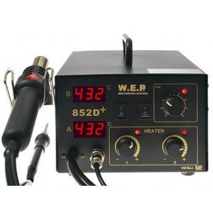 WEP 852D + - soldering station 2in1 hotair + soldering iron 60W
