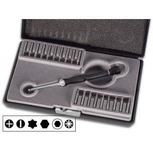 Precision microtip VTSET9 screwdriver, 19 tips