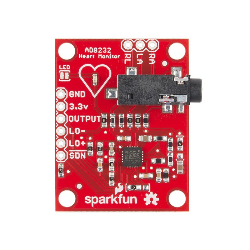 Однопровідний монітор серцевого ритму - монітор серцевого ритму з чіпом AD8232